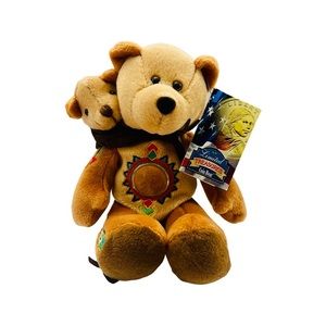 Limited Treasures Coin Bear 2001 Golden Dollar Coin 2000 D Sacajawea & Pomp